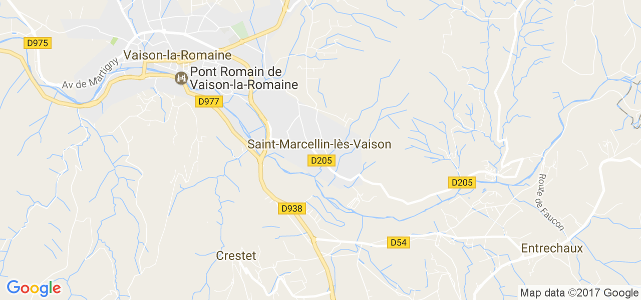 map de la ville de Saint-Marcellin-lès-Vaison