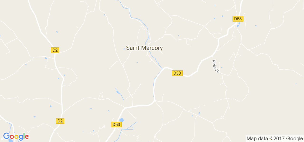 map de la ville de Saint-Marcory