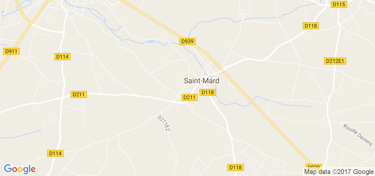 map de la ville de Saint-Mard