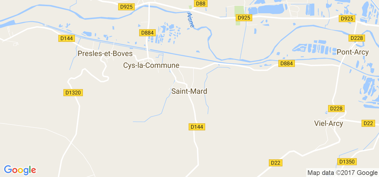 map de la ville de Saint-Mard