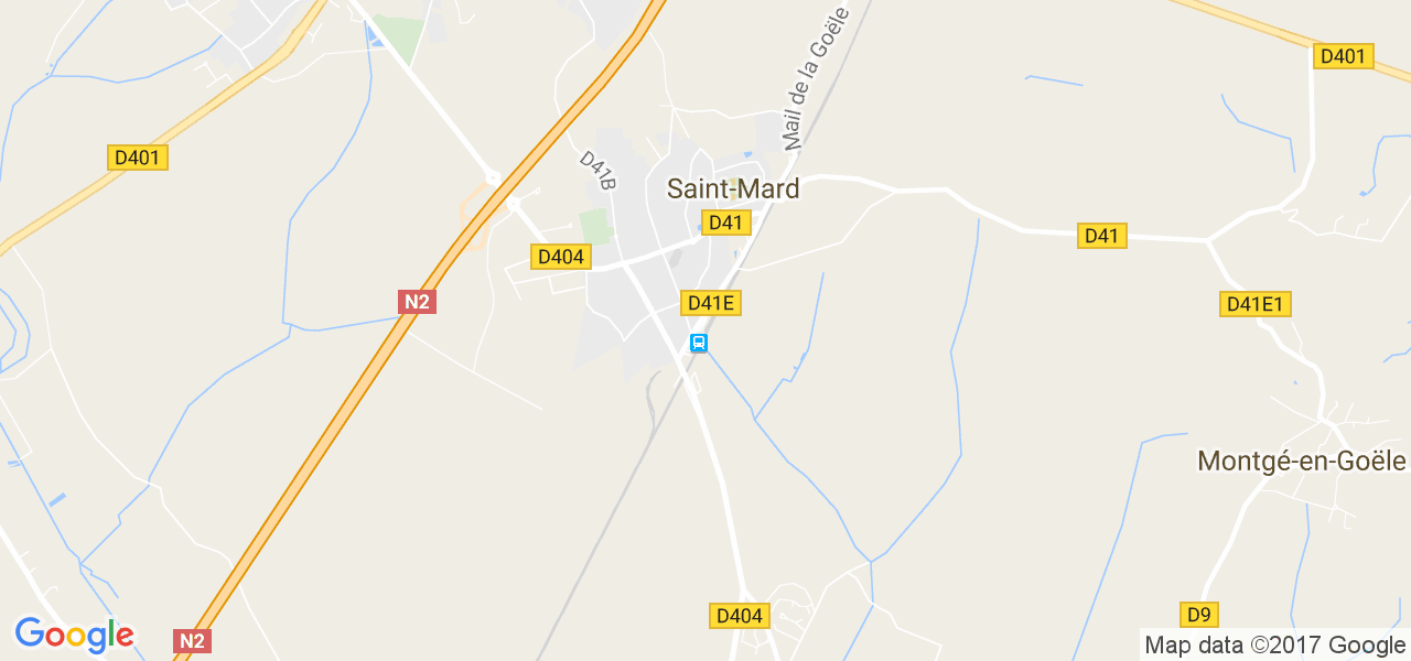 map de la ville de Saint-Mard