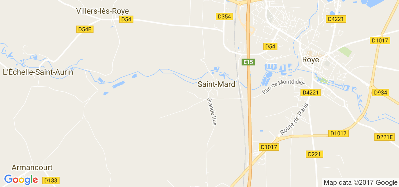 map de la ville de Saint-Mard