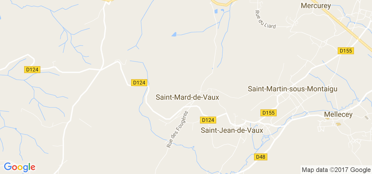 map de la ville de Saint-Mard-de-Vaux