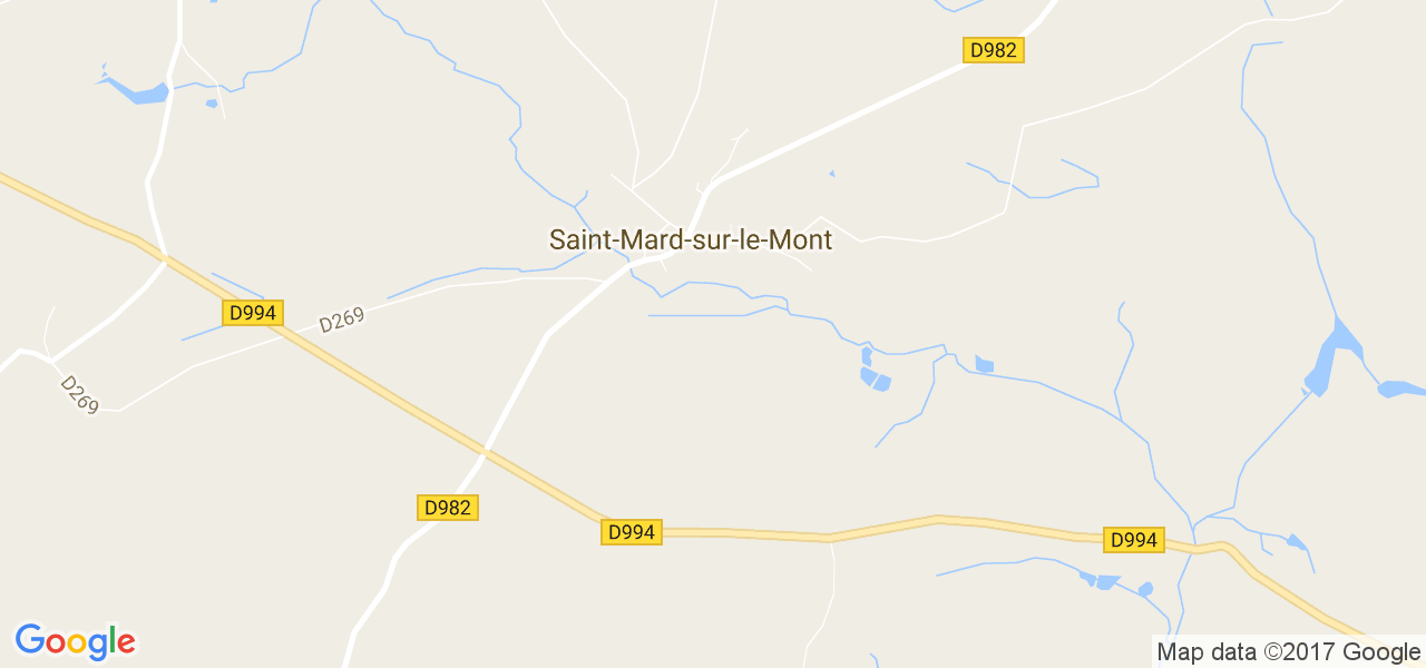 map de la ville de Saint-Mard-sur-le-Mont