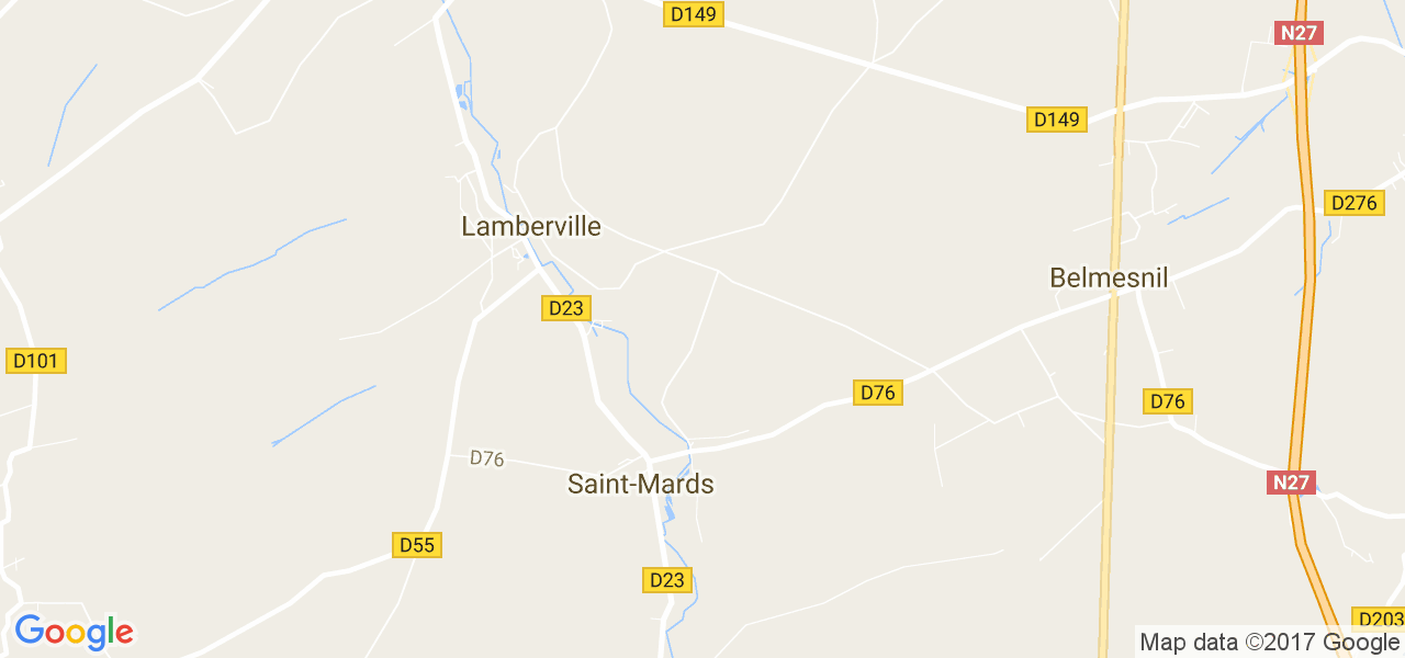 map de la ville de Saint-Mards