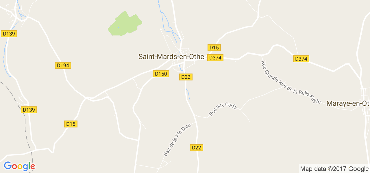 map de la ville de Saint-Mards-en-Othe