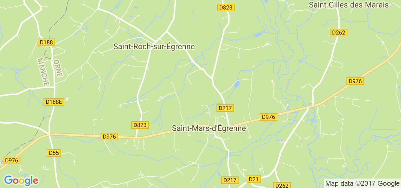 map de la ville de Saint-Mars-d'Égrenne