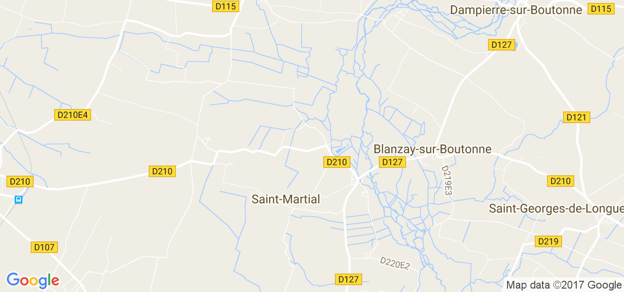 map de la ville de Saint-Martial