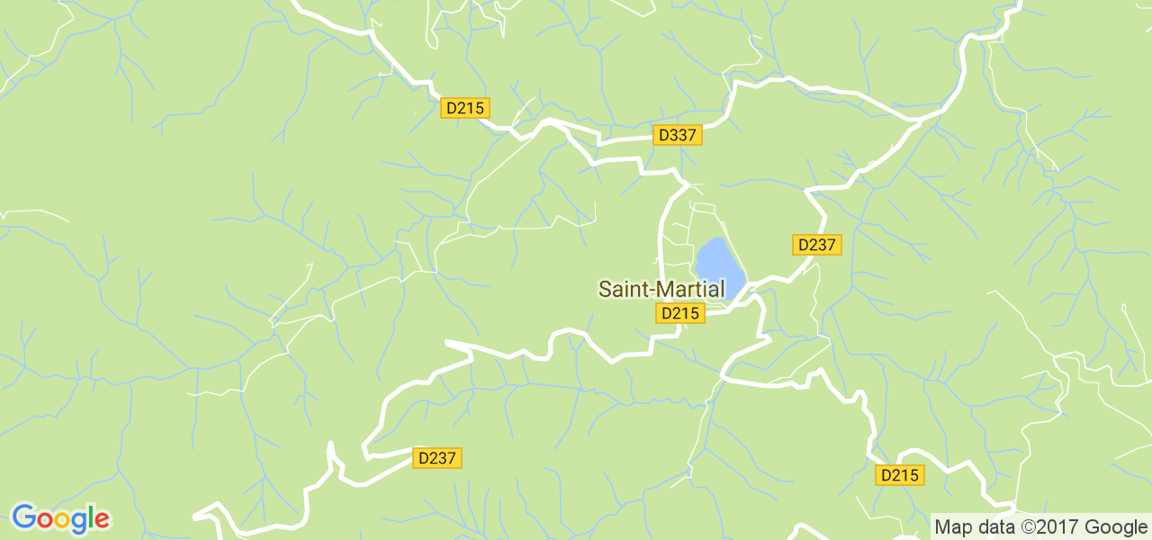 map de la ville de Saint-Martial