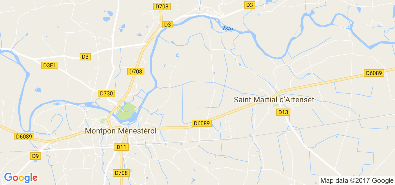 map de la ville de Saint-Martial-d'Artenset