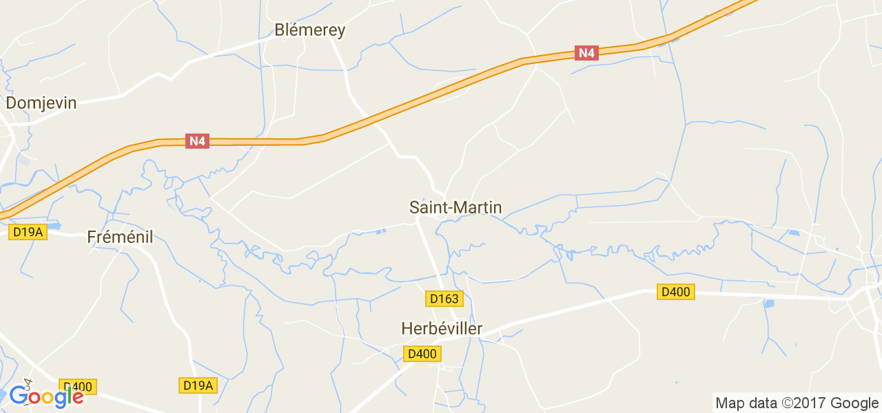 map de la ville de Saint-Martin