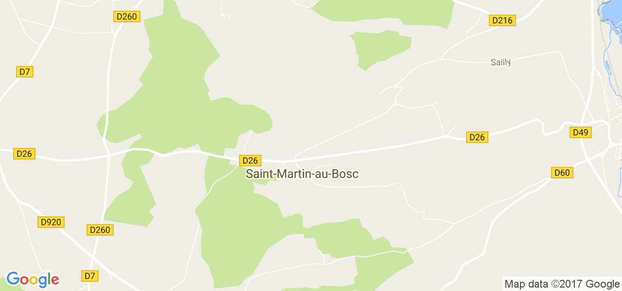 map de la ville de Saint-Martin-au-Bosc