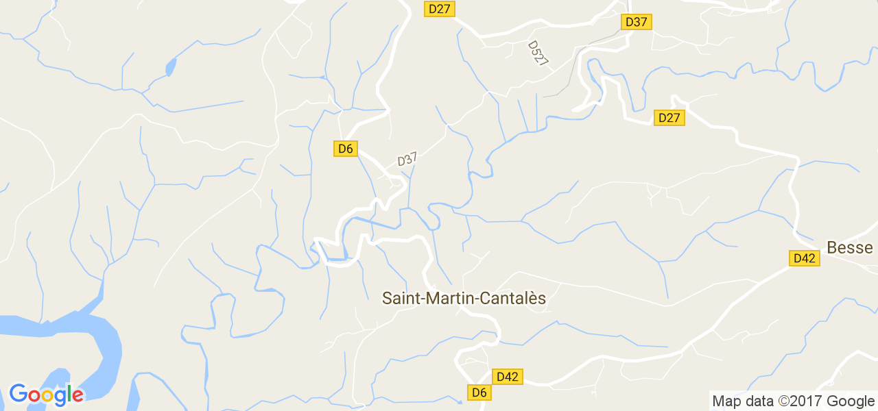 map de la ville de Saint-Martin-Cantalès