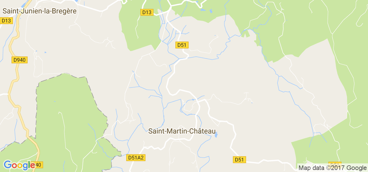 map de la ville de Saint-Martin-Château