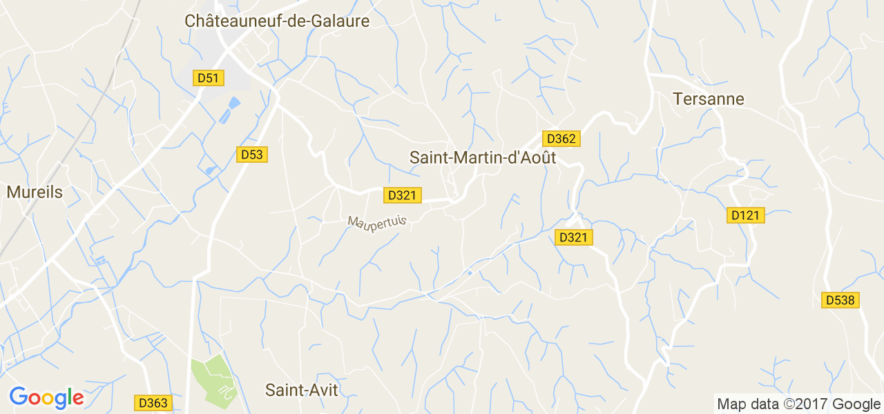 map de la ville de Saint-Martin-d'Août