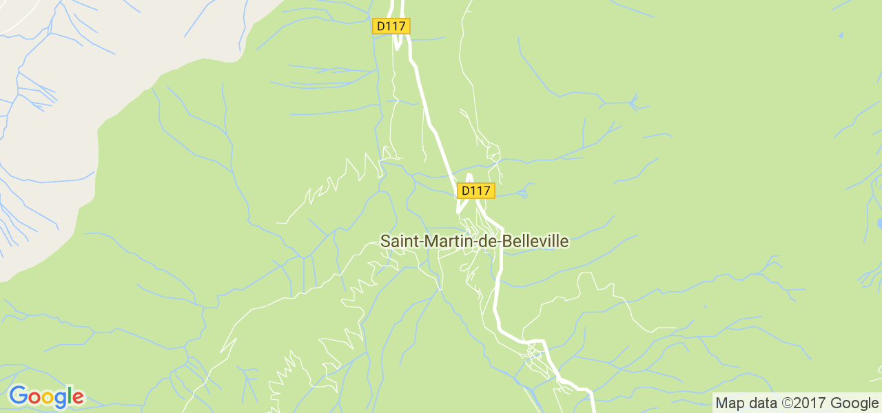 map de la ville de Saint-Martin-de-Belleville