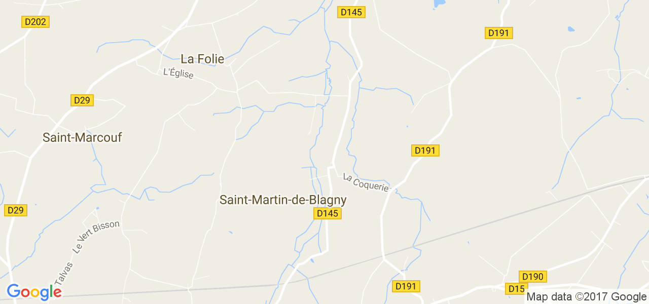 map de la ville de Saint-Martin-de-Blagny