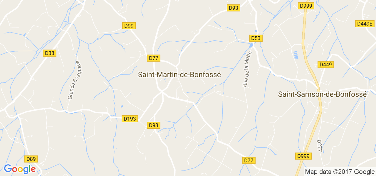 map de la ville de Saint-Martin-de-Bonfossé