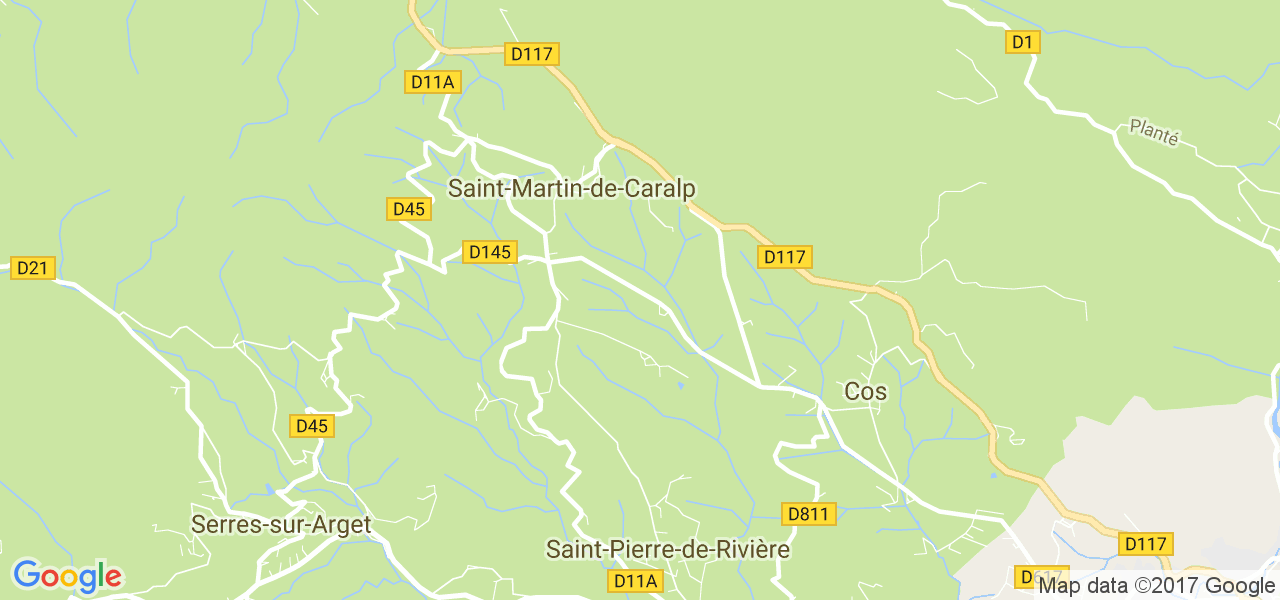 map de la ville de Saint-Martin-de-Caralp