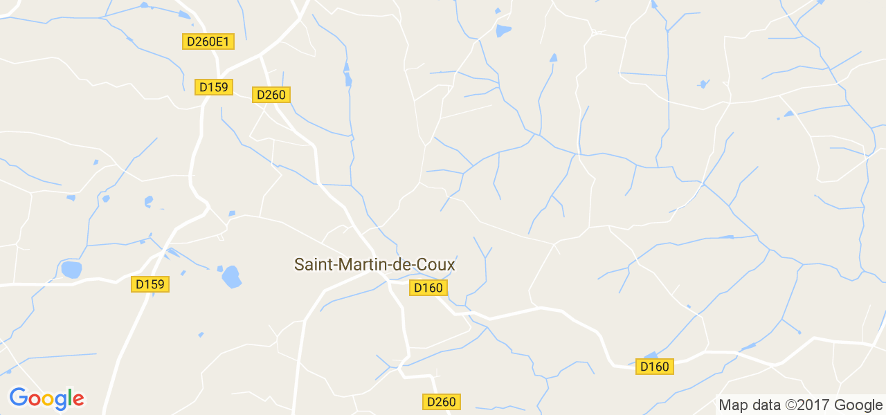 map de la ville de Saint-Martin-de-Coux