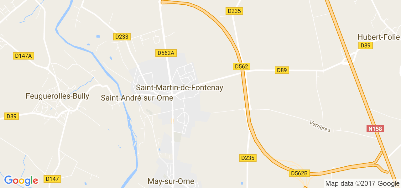 map de la ville de Saint-Martin-de-Fontenay