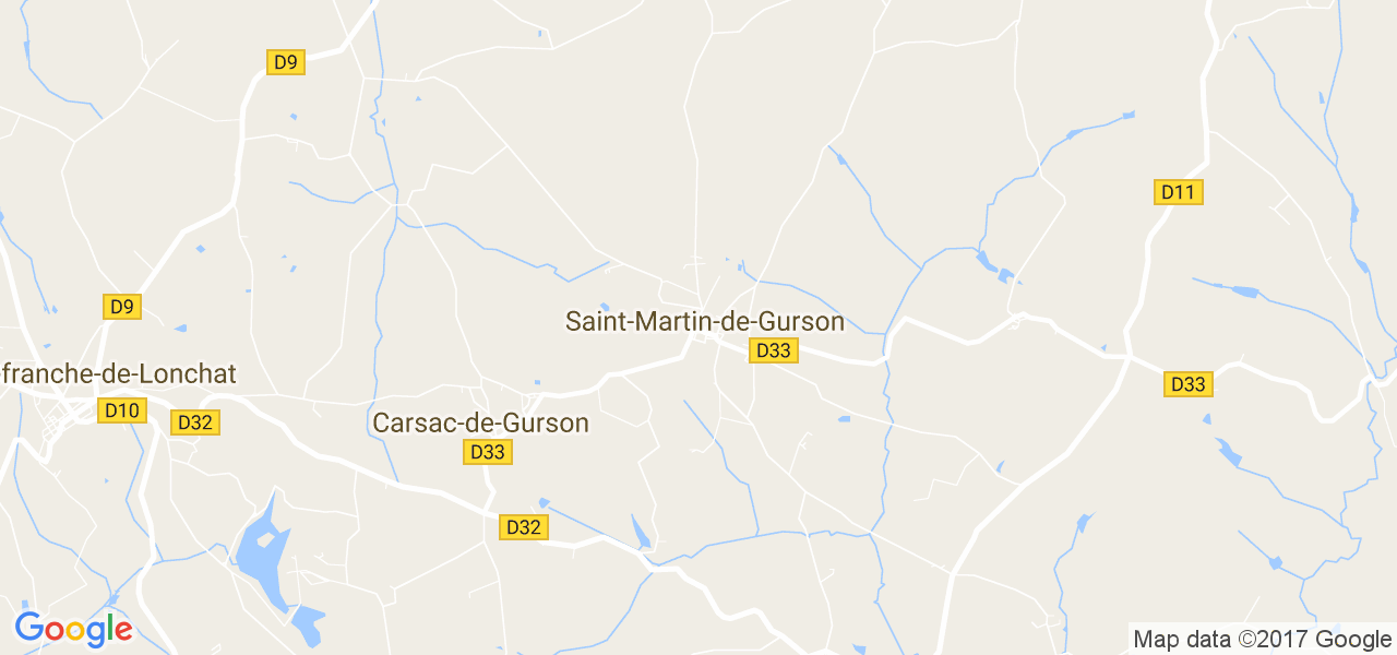 map de la ville de Saint-Martin-de-Gurson