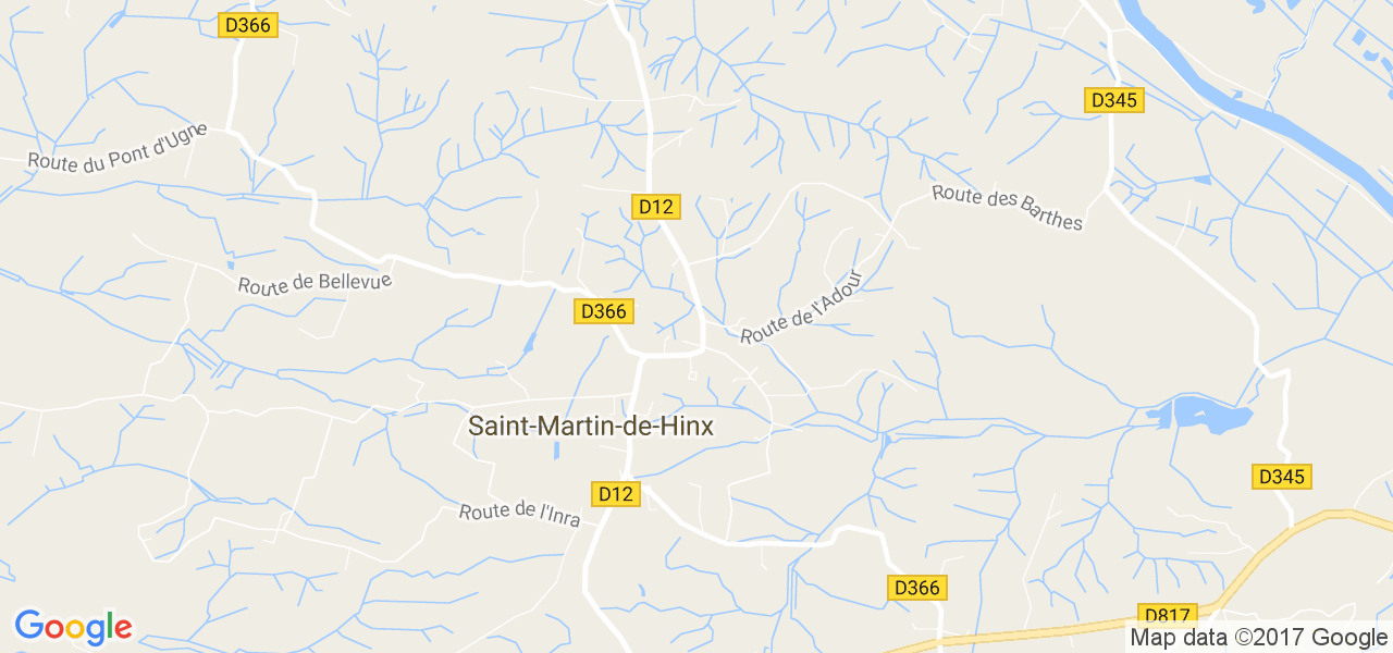 map de la ville de Saint-Martin-de-Hinx