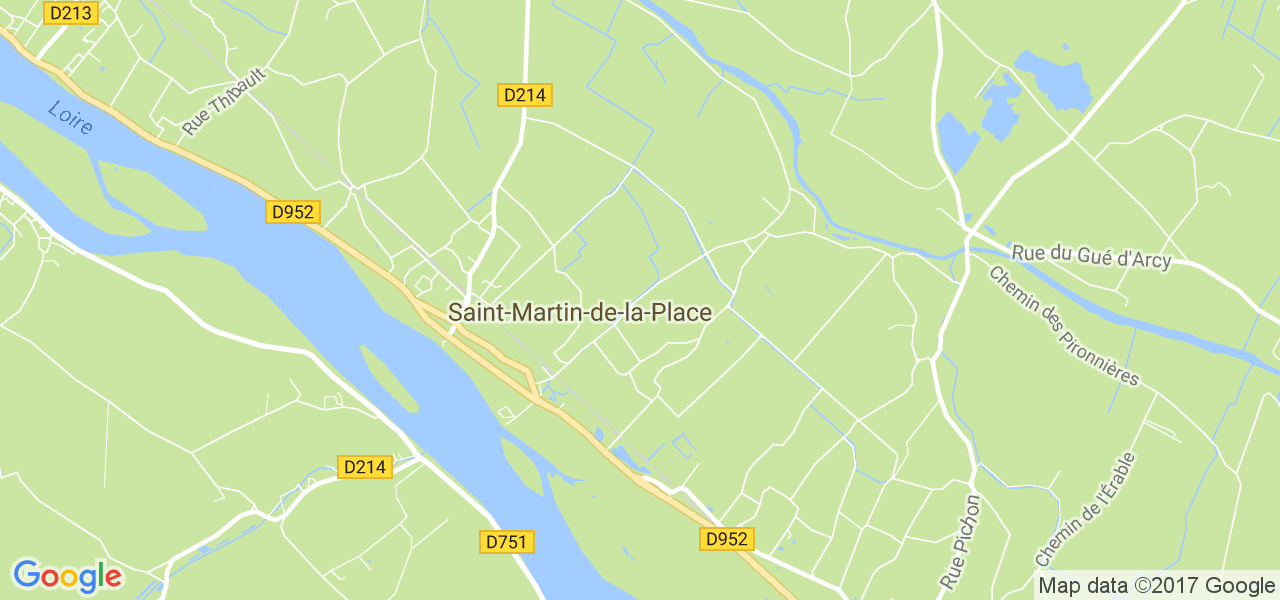 map de la ville de Saint-Martin-de-la-Place