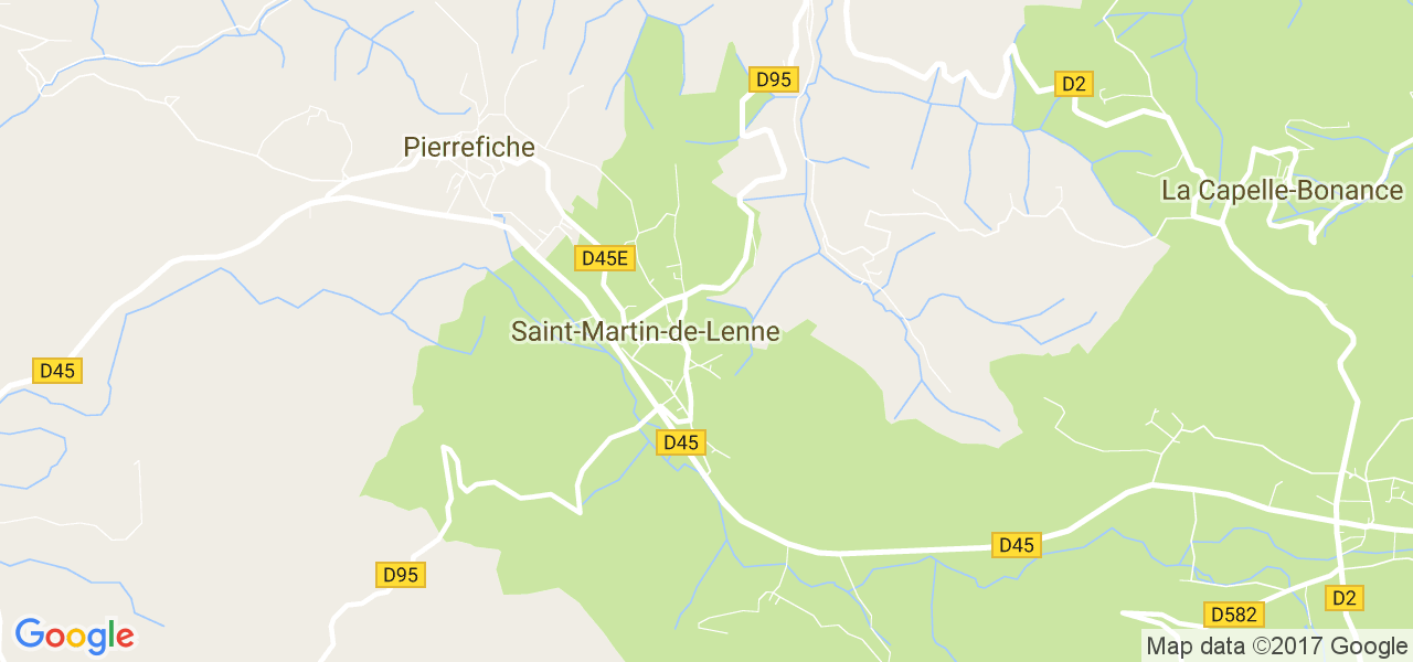 map de la ville de Saint-Martin-de-Lenne