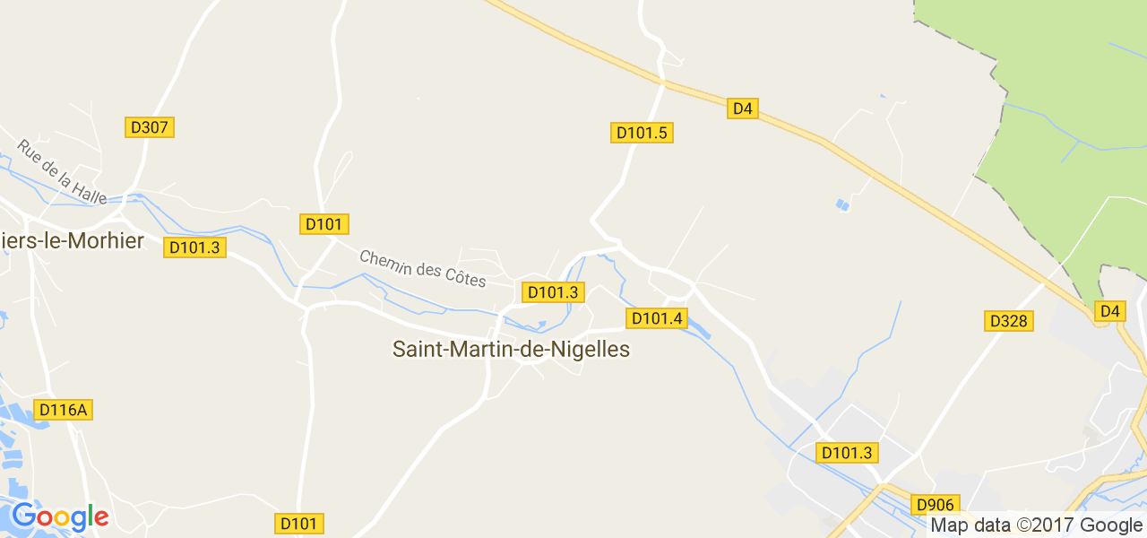 map de la ville de Saint-Martin-de-Nigelles