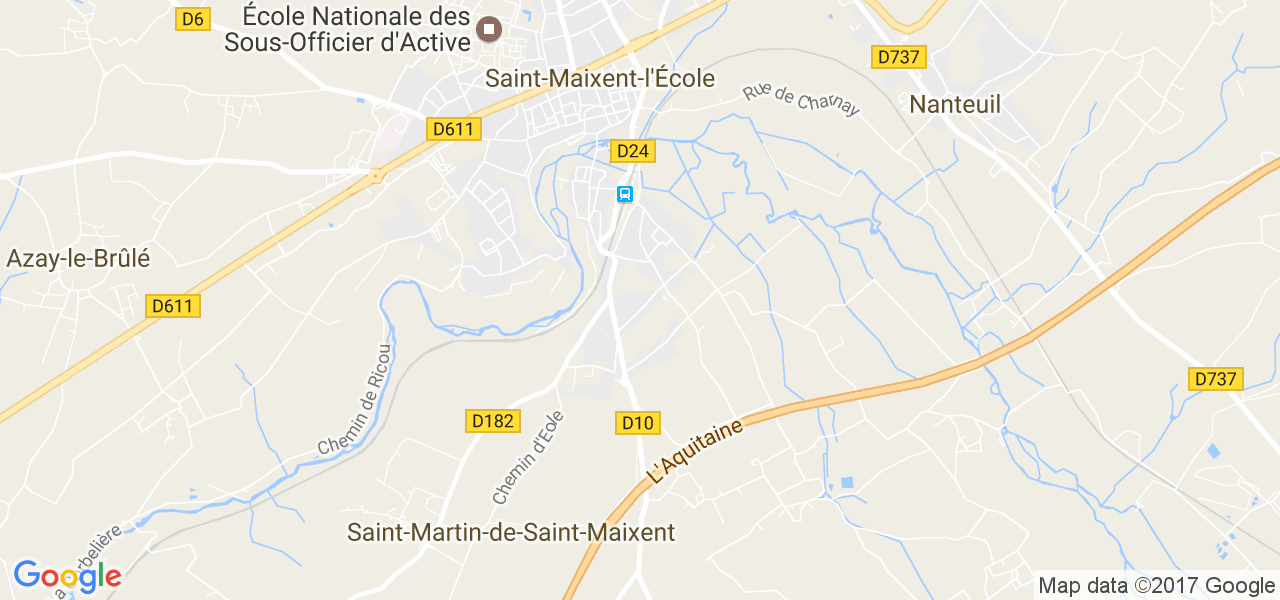 map de la ville de Saint-Martin-de-Saint-Maixent