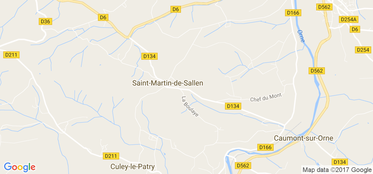 map de la ville de Saint-Martin-de-Sallen