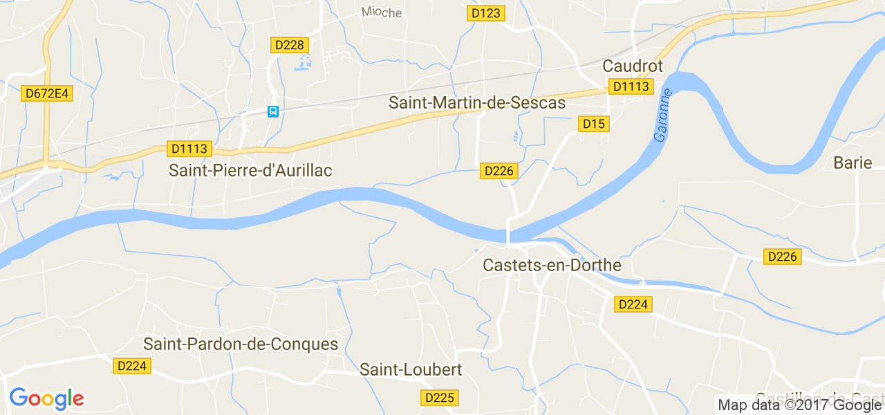 map de la ville de Saint-Martin-de-Sescas