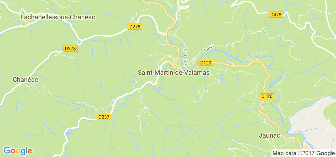 map de la ville de Saint-Martin-de-Valamas