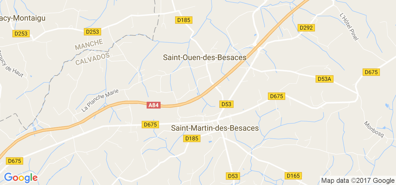 map de la ville de Saint-Martin-des-Besaces