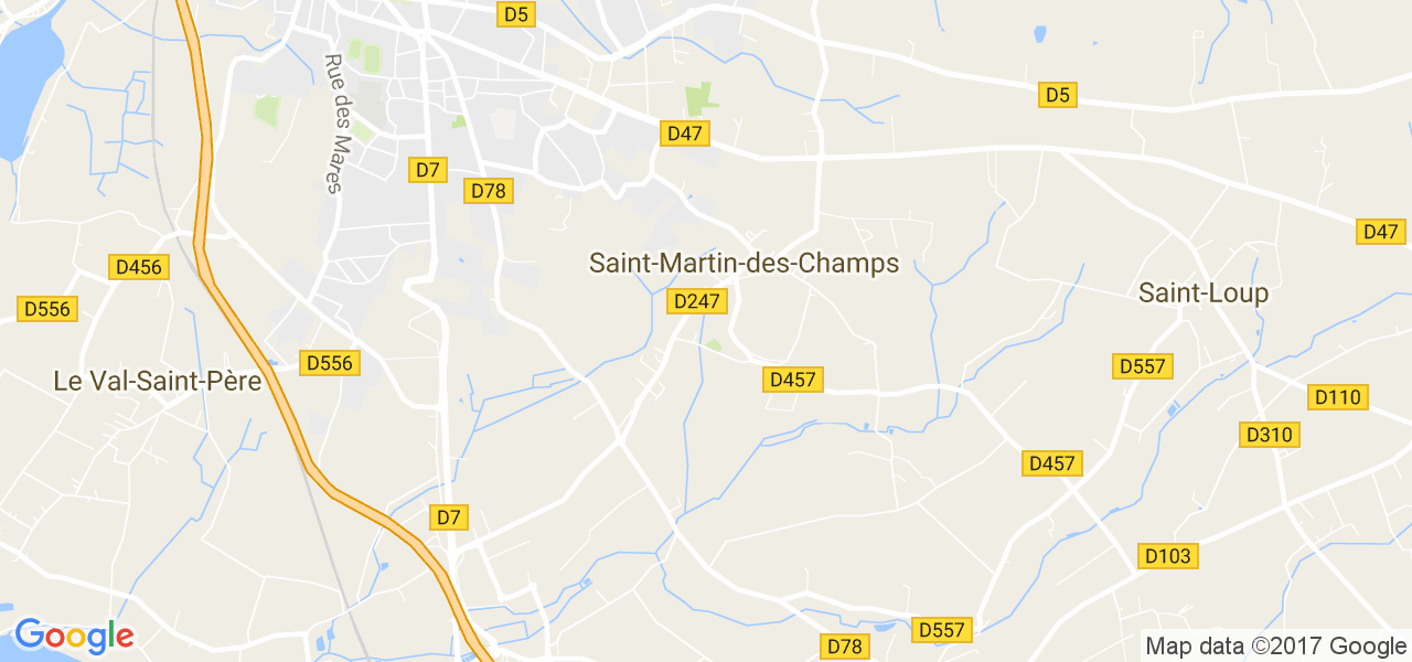 map de la ville de Saint-Martin-des-Champs