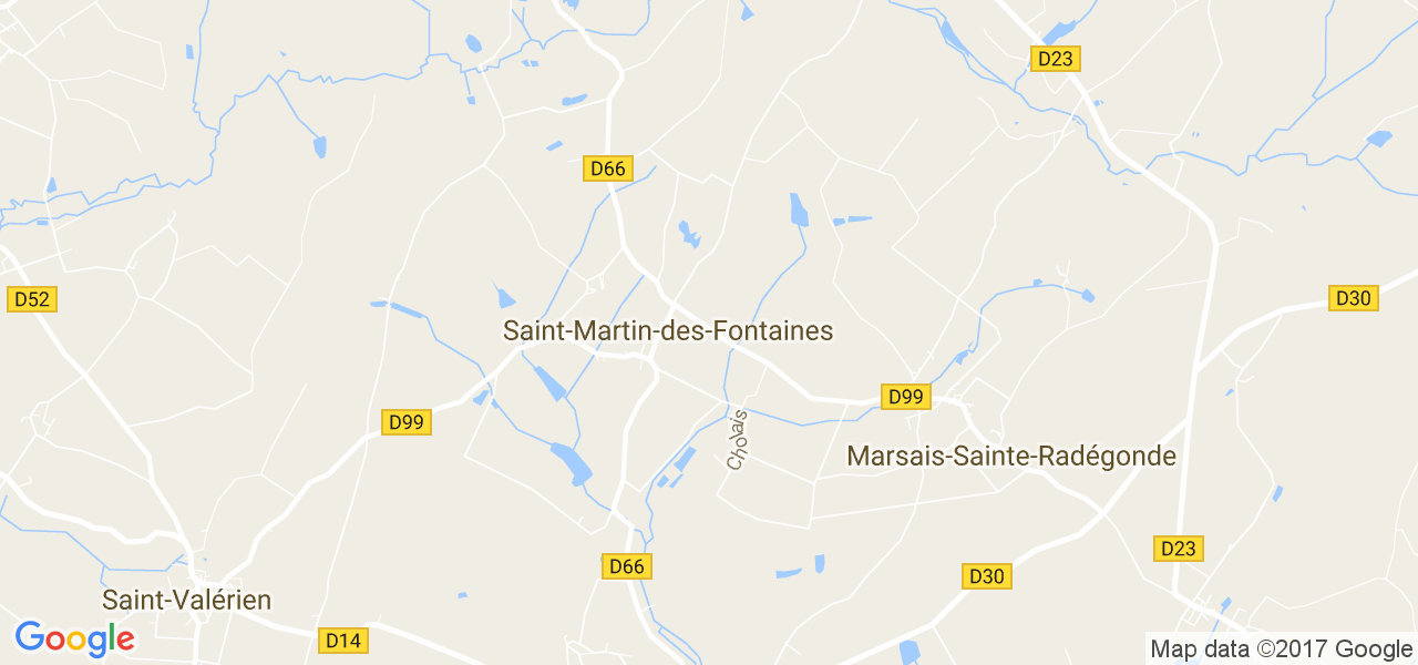 map de la ville de Saint-Martin-des-Fontaines
