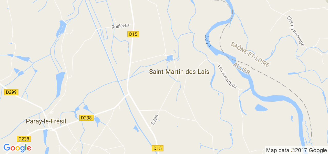 map de la ville de Saint-Martin-des-Lais