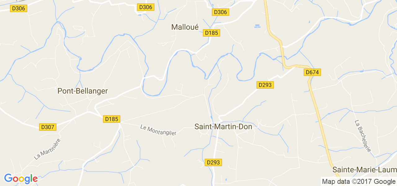 map de la ville de Saint-Martin-Don