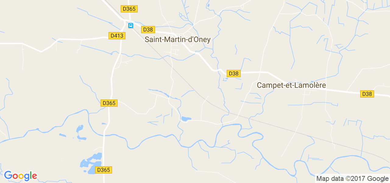 map de la ville de Saint-Martin-d'Oney