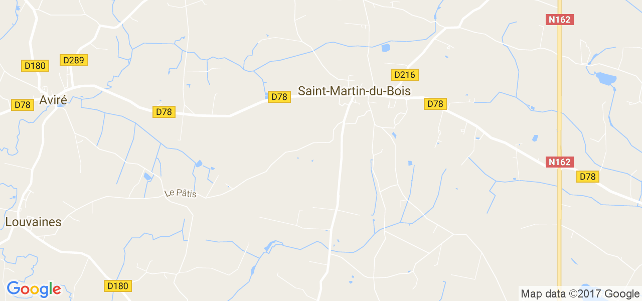 map de la ville de Saint-Martin-du-Bois