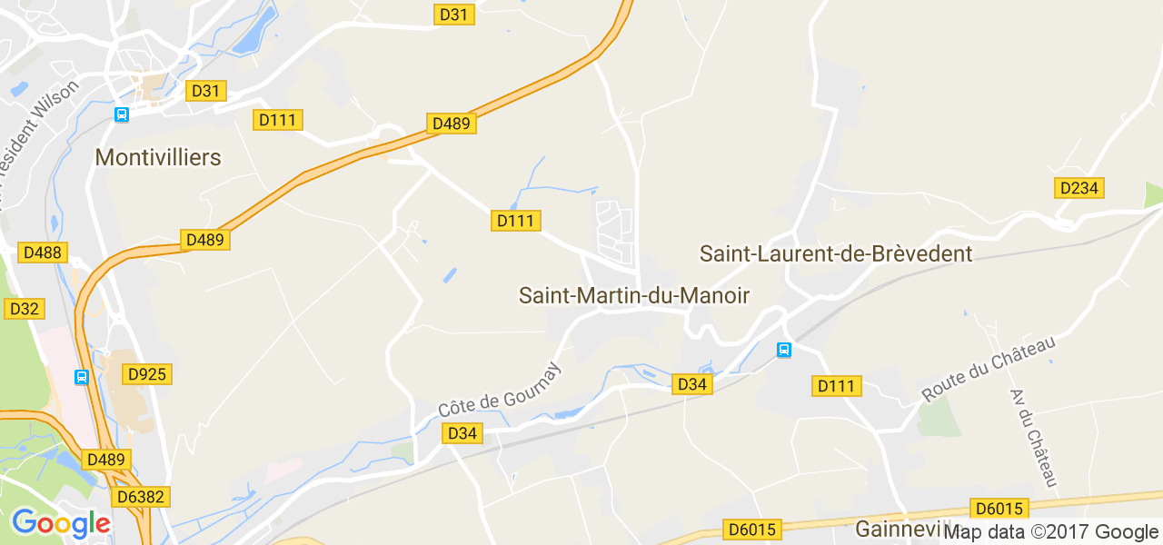 map de la ville de Saint-Martin-du-Manoir