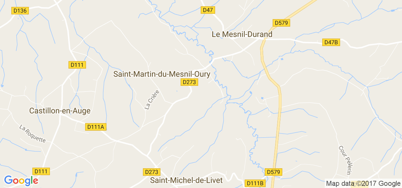 map de la ville de Saint-Martin-du-Mesnil-Oury