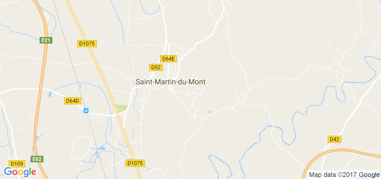 map de la ville de Saint-Martin-du-Mont