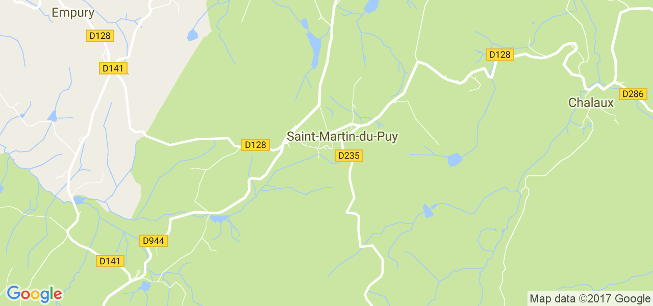 map de la ville de Saint-Martin-du-Puy