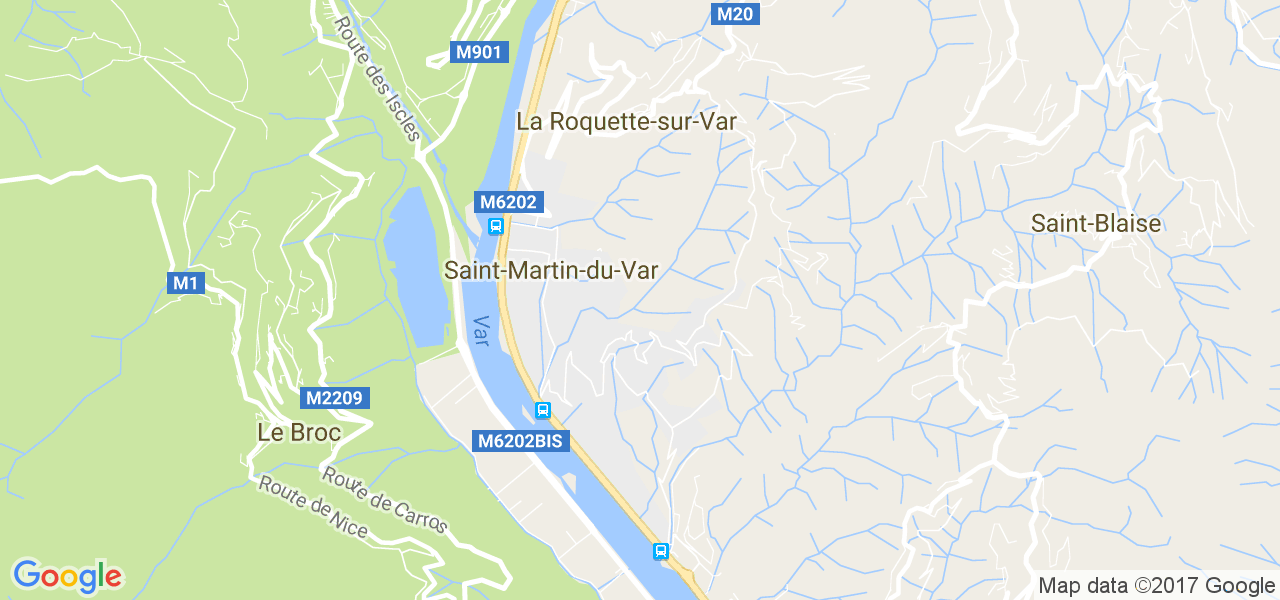 map de la ville de Saint-Martin-du-Var