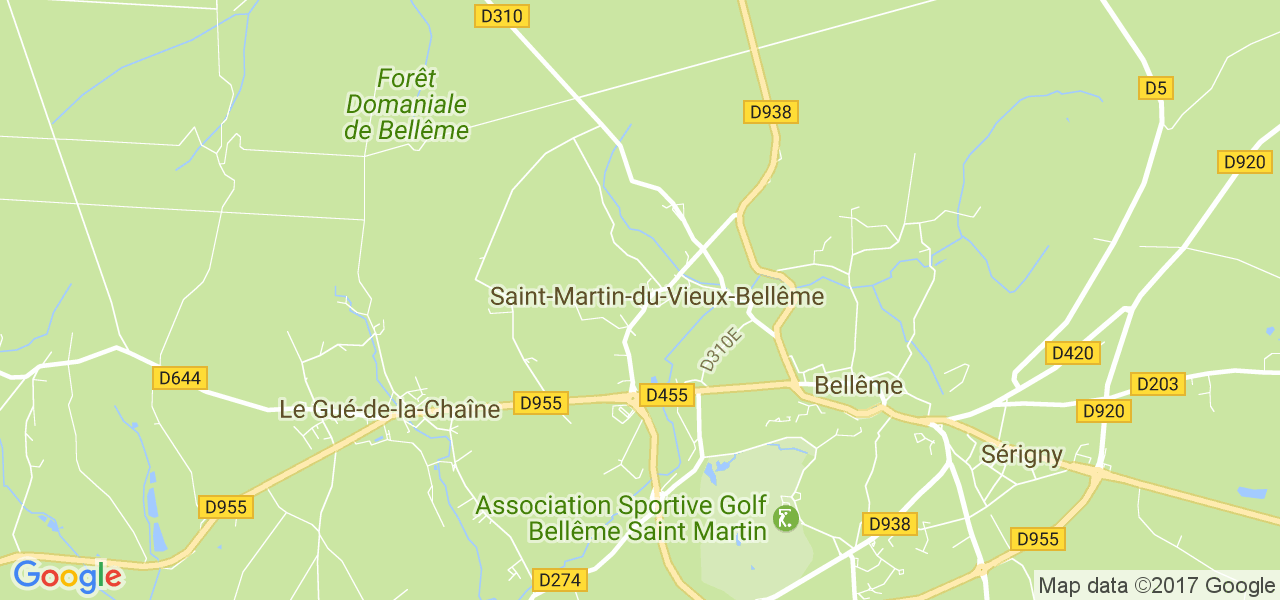 map de la ville de Saint-Martin-du-Vieux-Bellême