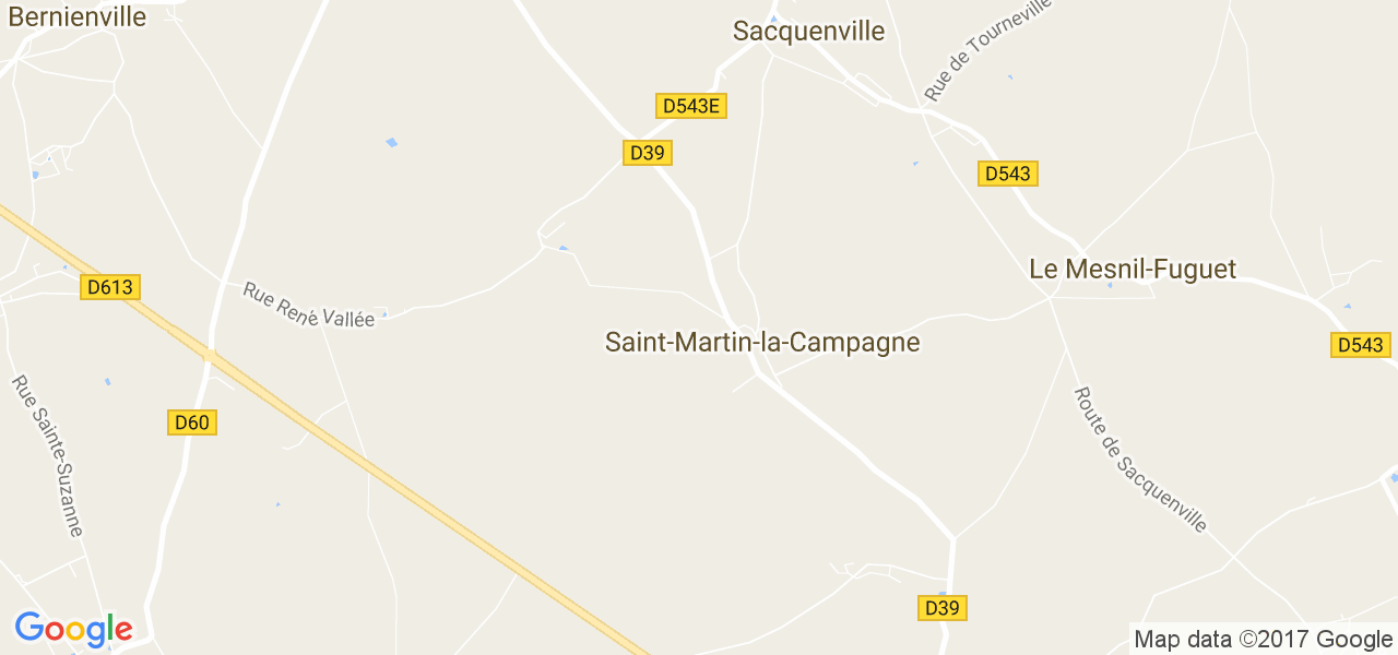 map de la ville de Saint-Martin-la-Campagne