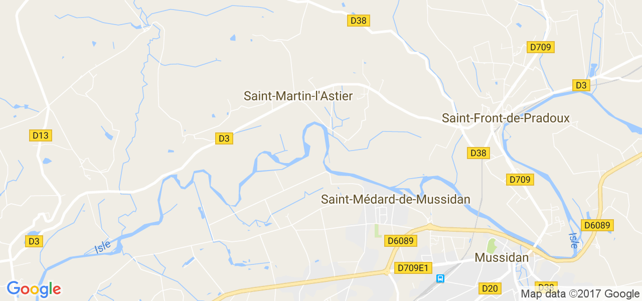 map de la ville de Saint-Martin-l'Astier