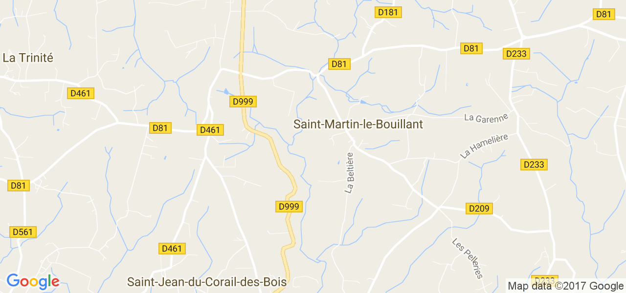 map de la ville de Saint-Martin-le-Bouillant